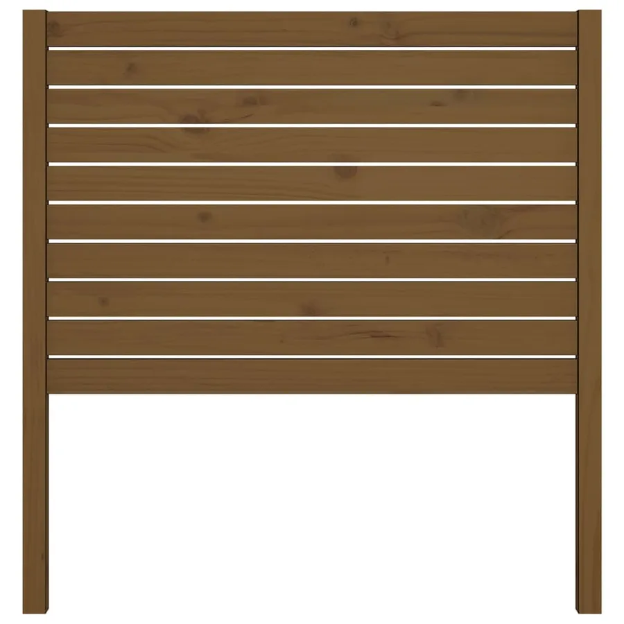 Tête de lit Marron miel 106x4x100 cm Bois massif de pin - 3