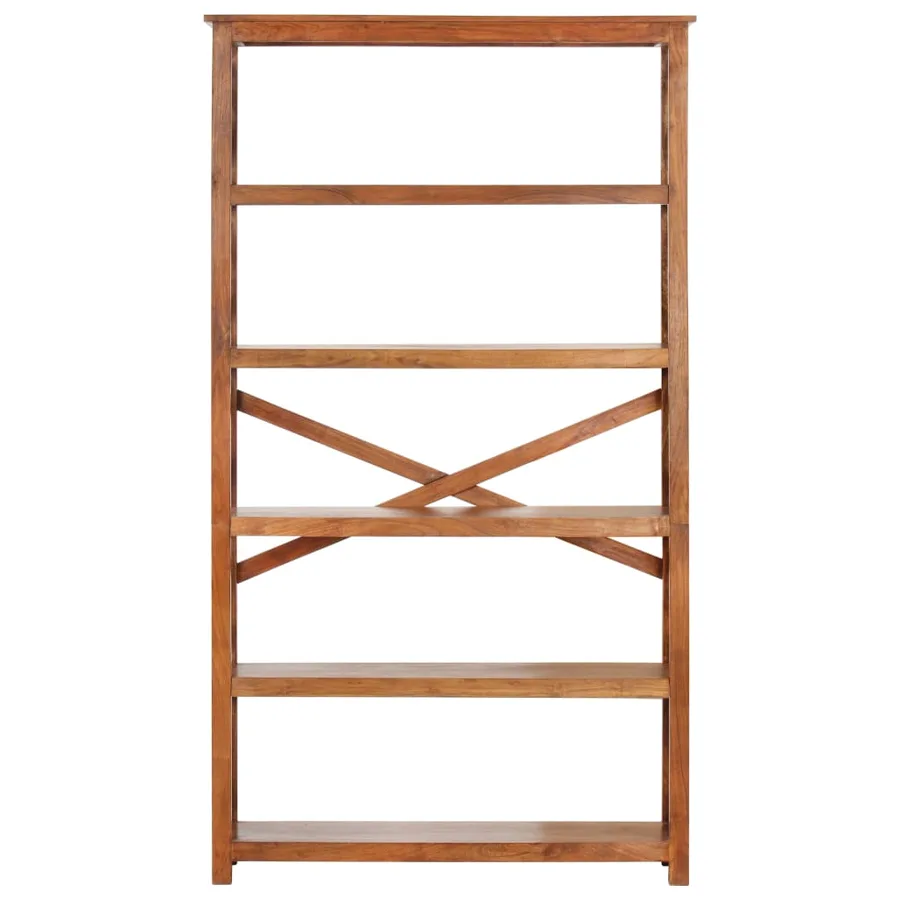 Bibliothèque 100x30x180cm Bois massif d'acacia et finition miel - 2