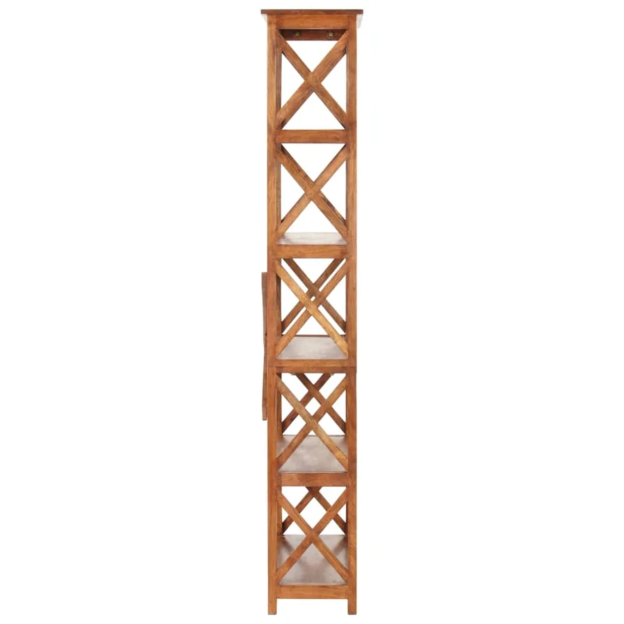 Bibliothèque 100x30x180cm Bois massif d'acacia et finition miel - 3