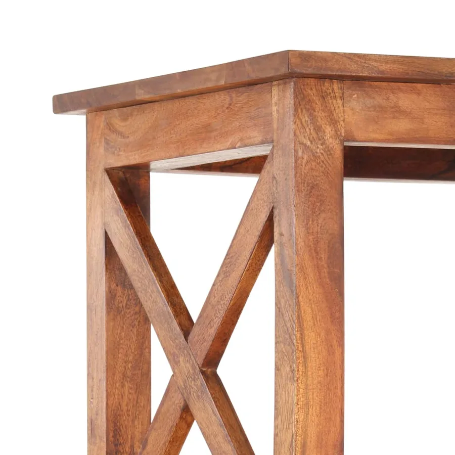 Bibliothèque 100x30x180cm Bois massif d'acacia et finition miel - 4