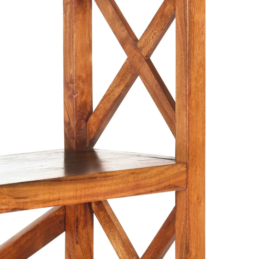 Bibliothèque 100x30x180cm Bois massif d'acacia et finition miel - 5