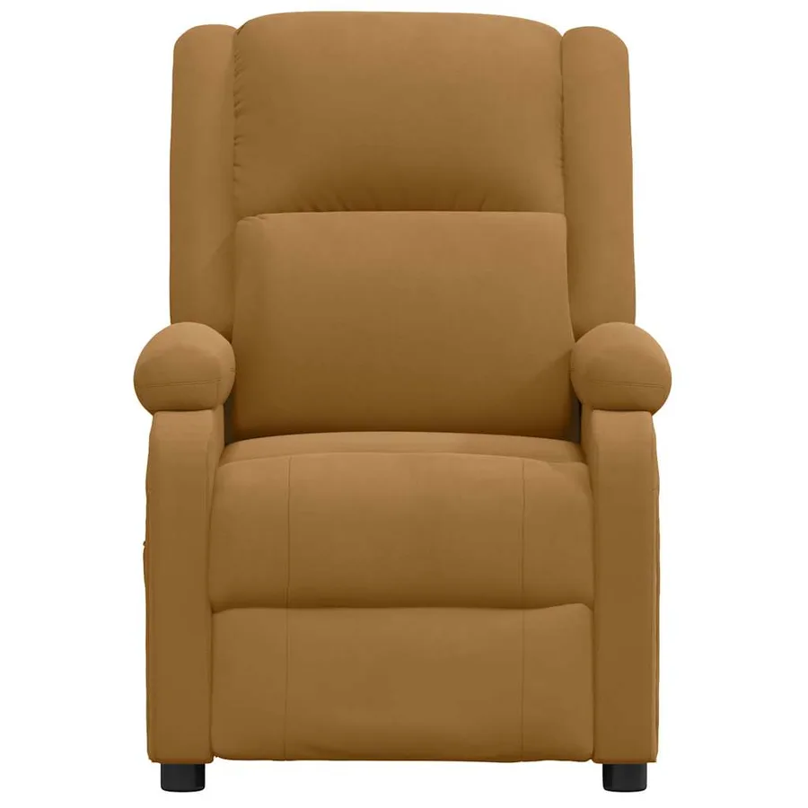 Fauteuil électrique de massage Marron Velours - 4