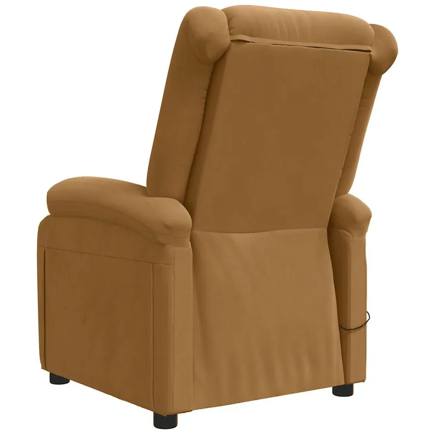 Fauteuil électrique de massage Marron Velours - 6