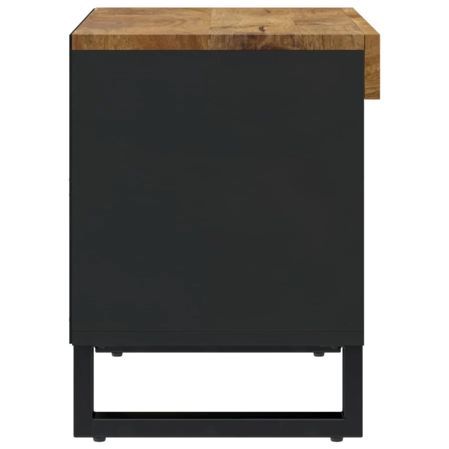 Meuble TV 85x33x43,5 cm bois massif de manguier - 4