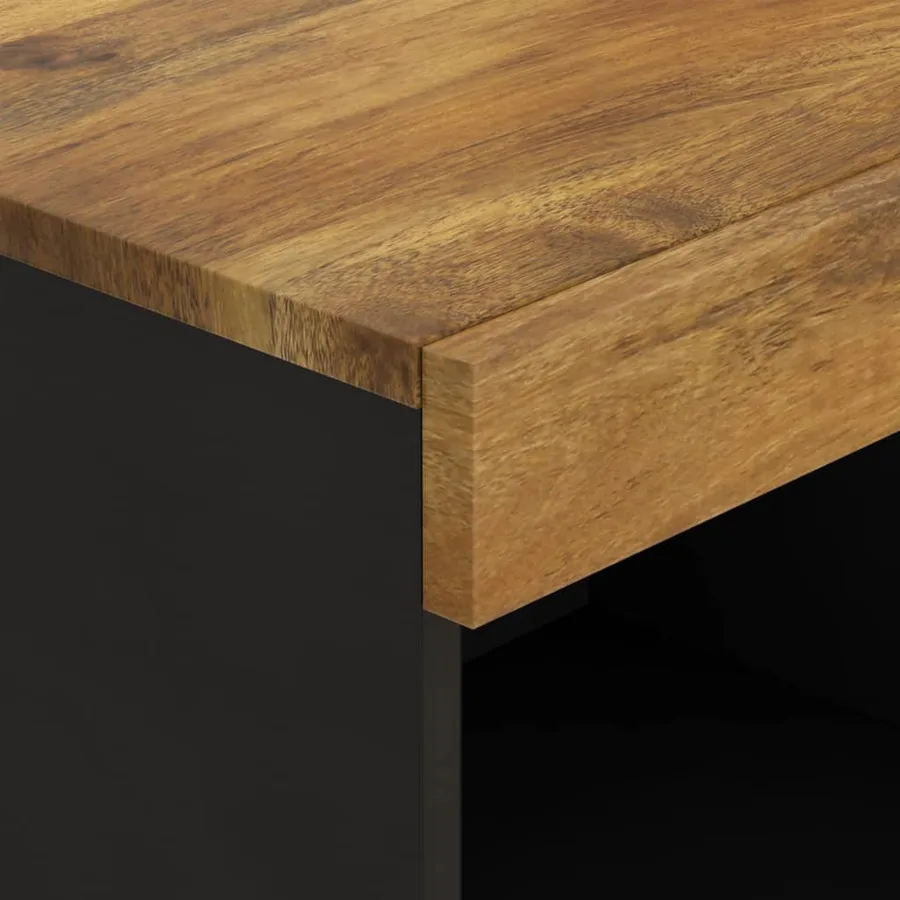 Meuble TV 85x33x43,5 cm bois massif de manguier - 6
