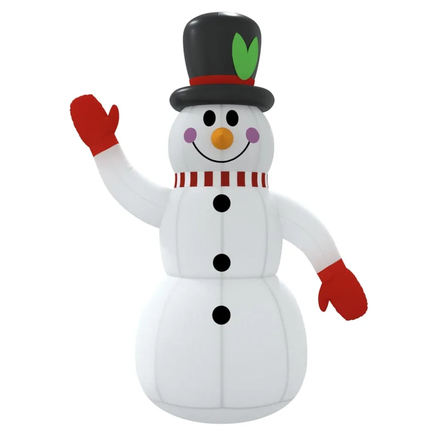 Bonhomme de neige gonflable avec LED 120 cm - 4