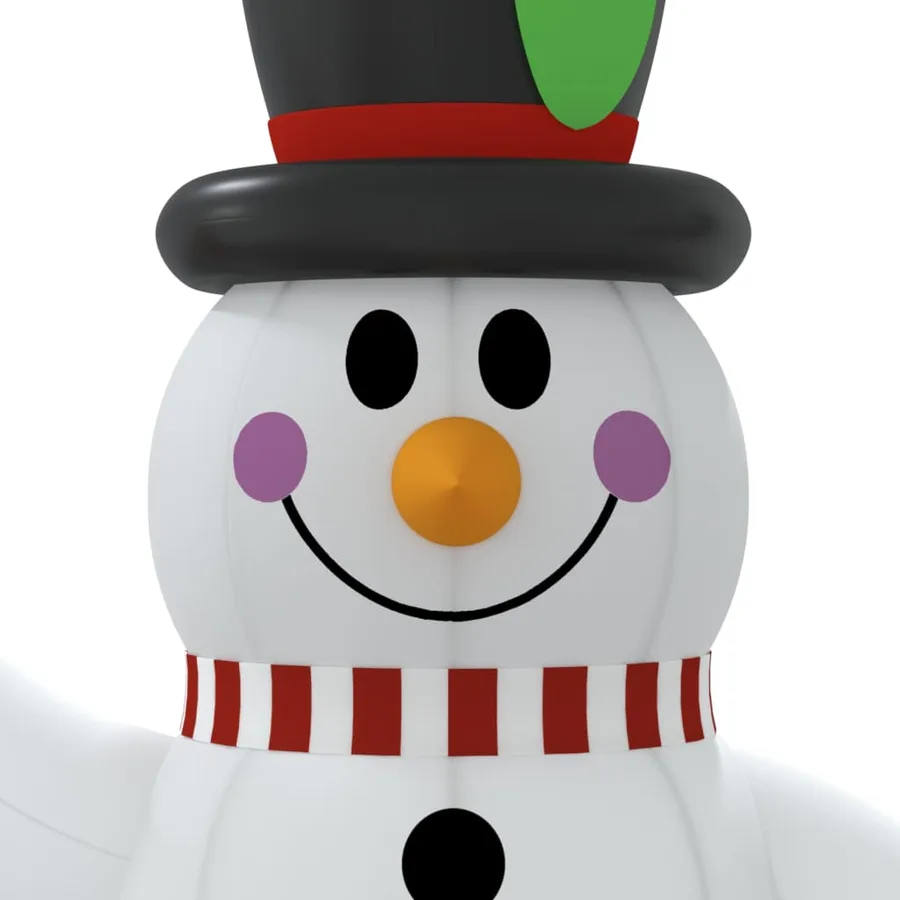 Bonhomme de neige gonflable avec LED 120 cm - 6
