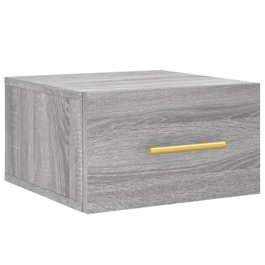 Tables de chevet murales 2 pcs sonoma gris 35x35x20 cm - 5