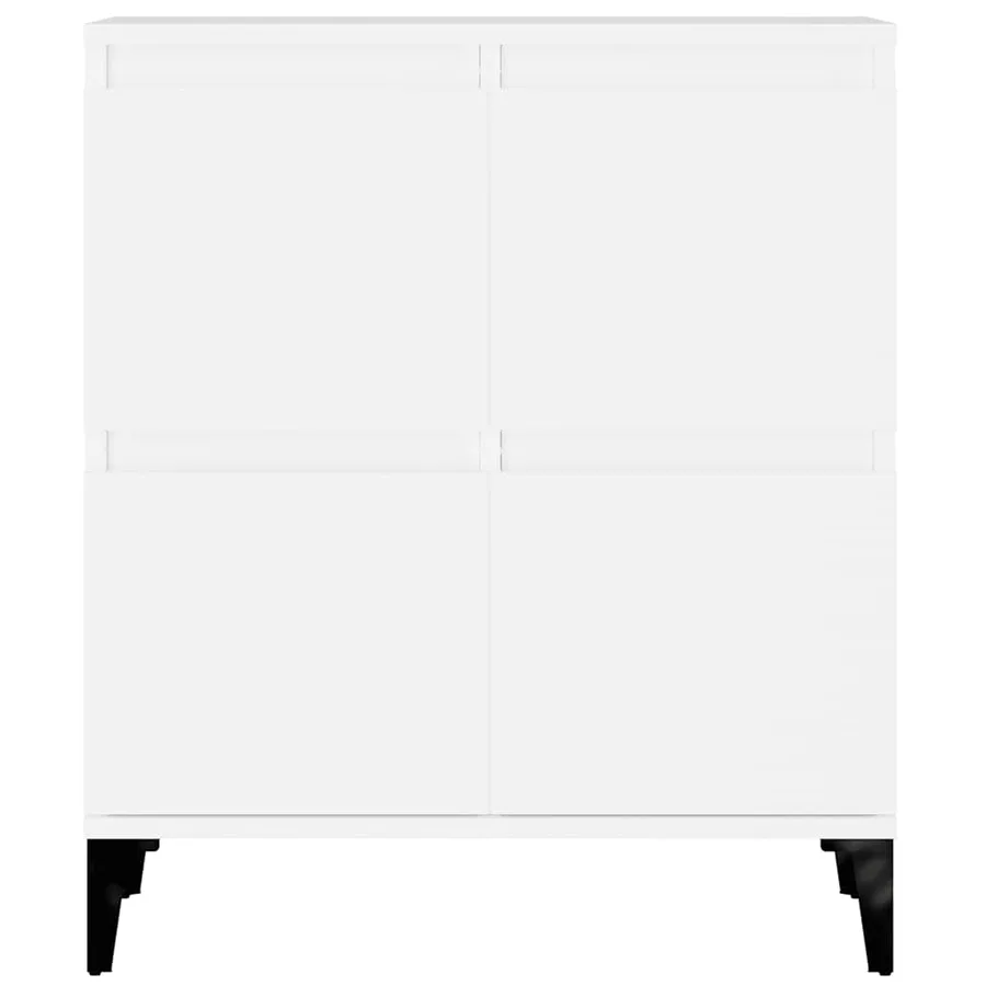 Buffets 3 pcs blanc 60x35x70 cm bois d'ingénierie - 8