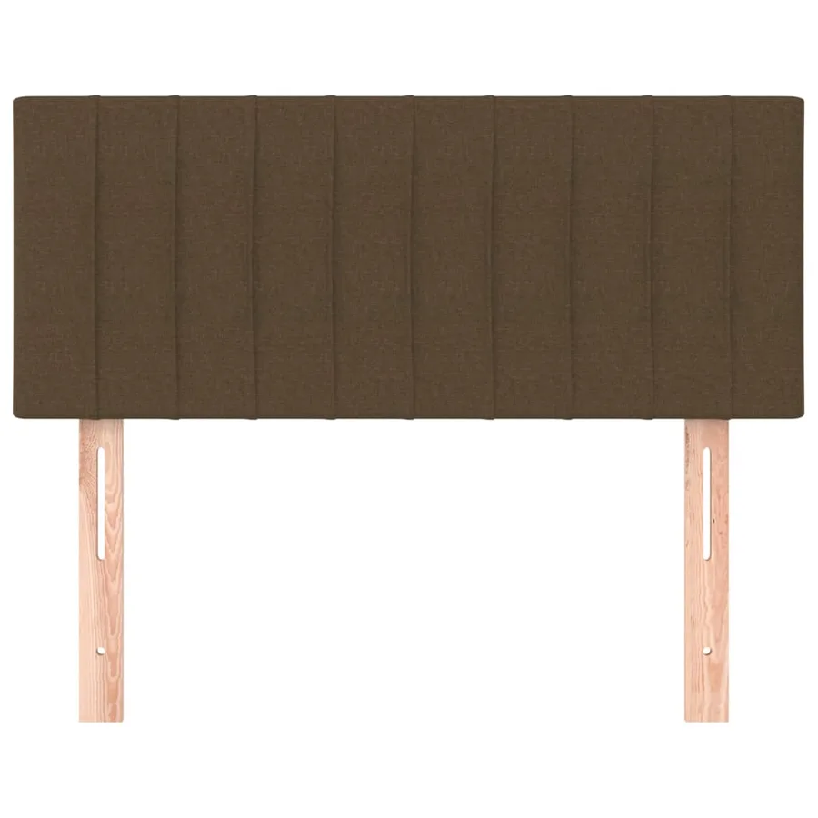 Tête de lit Marron Foncé 100x5x78/88 cm Tissu - 3