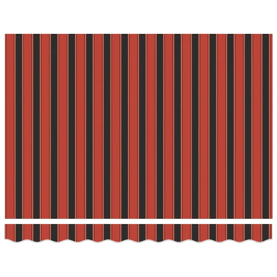 Auvent rétractable automatique orange et marron 3,5x2,5 m - 3
