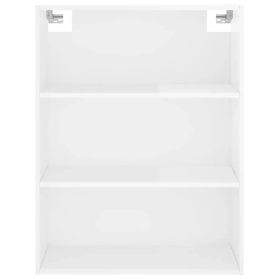 Buffet blanc brillant 69,5x32,5x180 cm bois d'ingénierie - 6