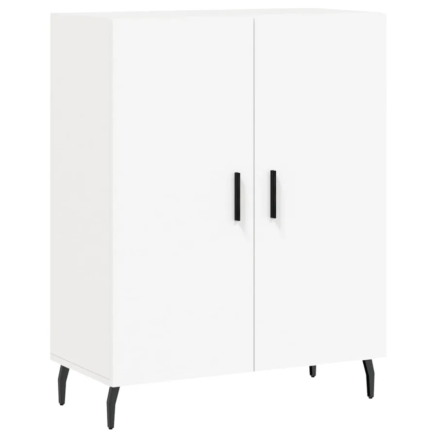 Buffet blanc 69,5x34x90 cm bois d'ingénierie - 2