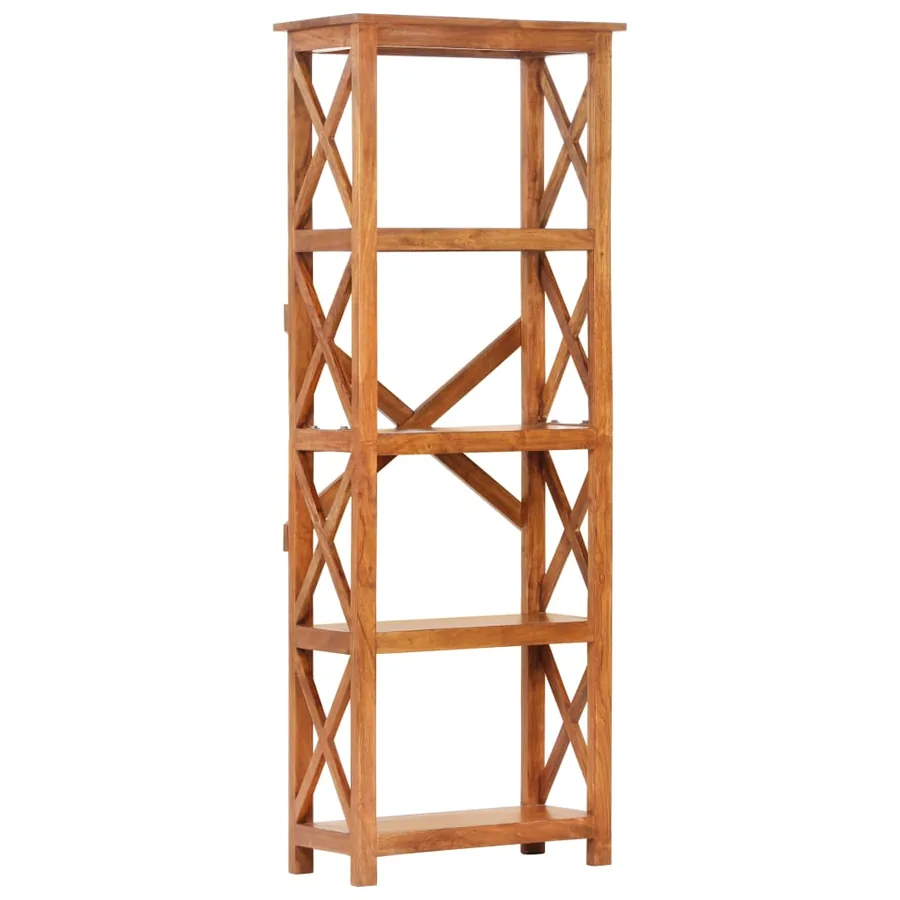 Bibliothèque 60x30x160 cm Bois massif d'acacia et finition miel