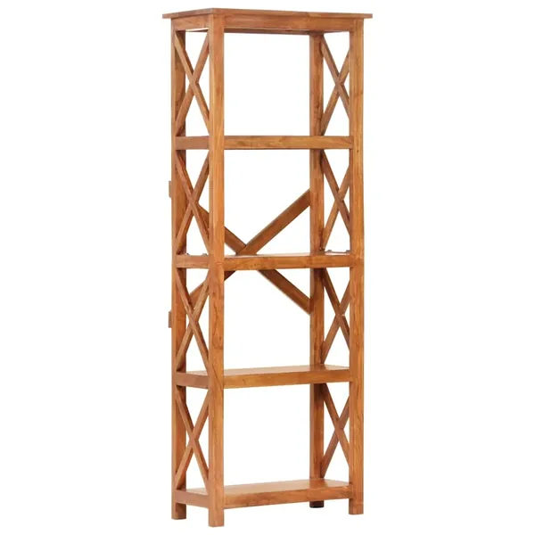 Bibliothèque 60x30x160 cm Bois massif d'acacia et finition miel