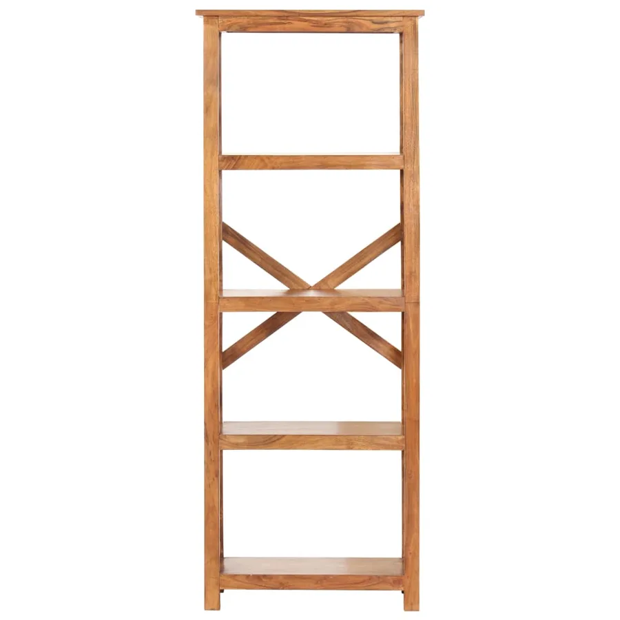 Bibliothèque 60x30x160 cm Bois massif d'acacia et finition miel - 2