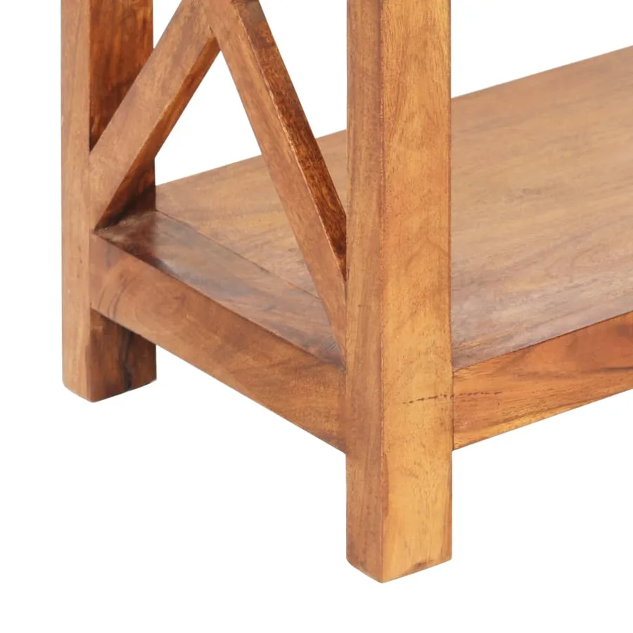 Bibliothèque 60x30x160 cm Bois massif d'acacia et finition miel - 6