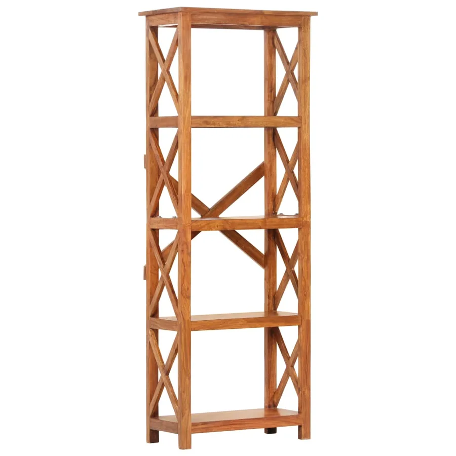 Bibliothèque 60x30x160 cm Bois massif d'acacia et finition miel - 8