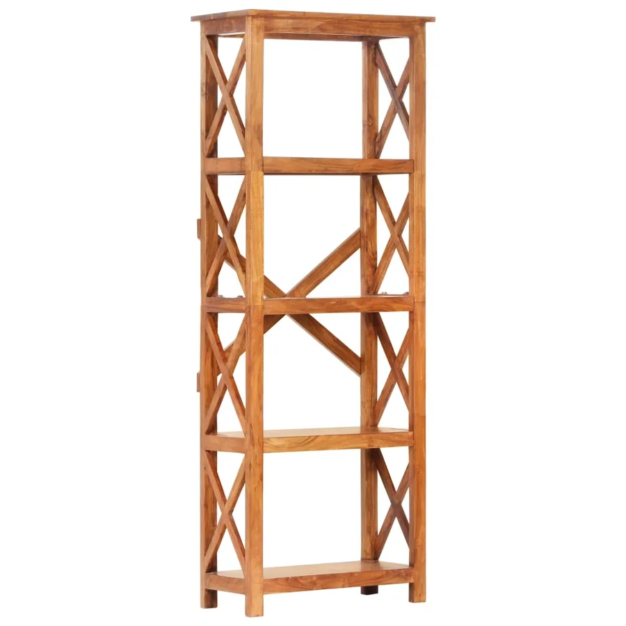 Bibliothèque 60x30x160 cm Bois massif d'acacia et finition miel - 9