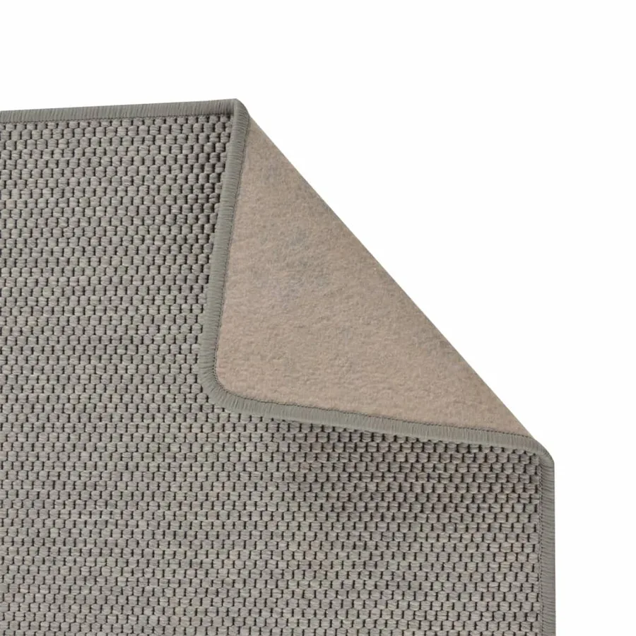 Tapis de couloir aspect sisal argenté 50x100 cm - 4