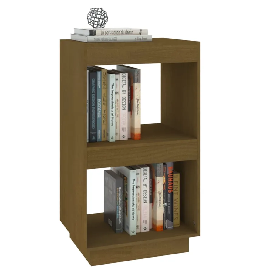 Bibliothèque Marron miel 40x35x71 cm Bois de pin massif - 4