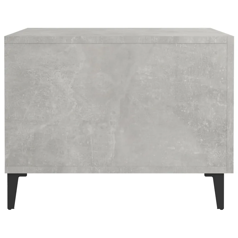 Table basse avec pieds en métal Gris béton 50x50x40 cm - 7