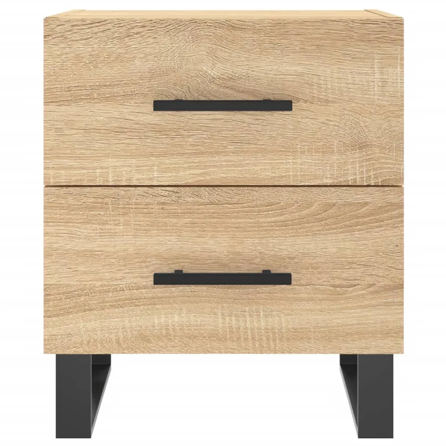 Tables de chevet 2 pcs chêne sonoma 40x35x47,5 cm - 6