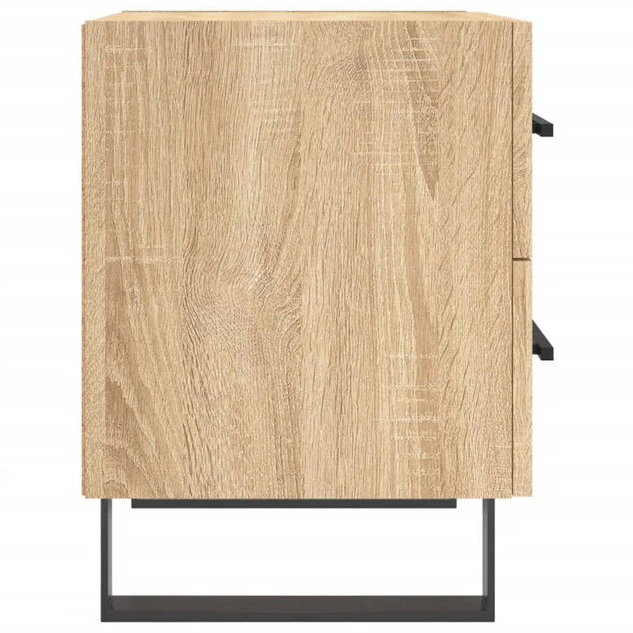 Tables de chevet 2 pcs chêne sonoma 40x35x47,5 cm - 7