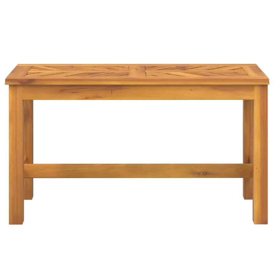 Banc de jardin 80 cm bois massif d'acacia - 3