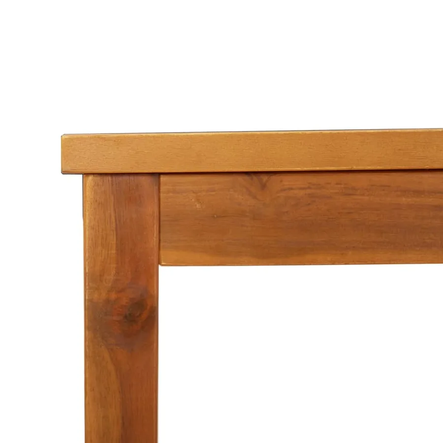 Banc de jardin 80 cm bois massif d'acacia - 6