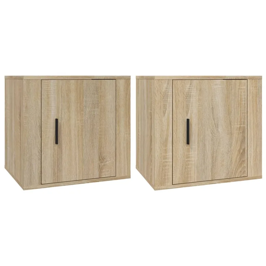 Tables de chevet 2 pcs Chêne sonoma 50x39x47 cm - 2