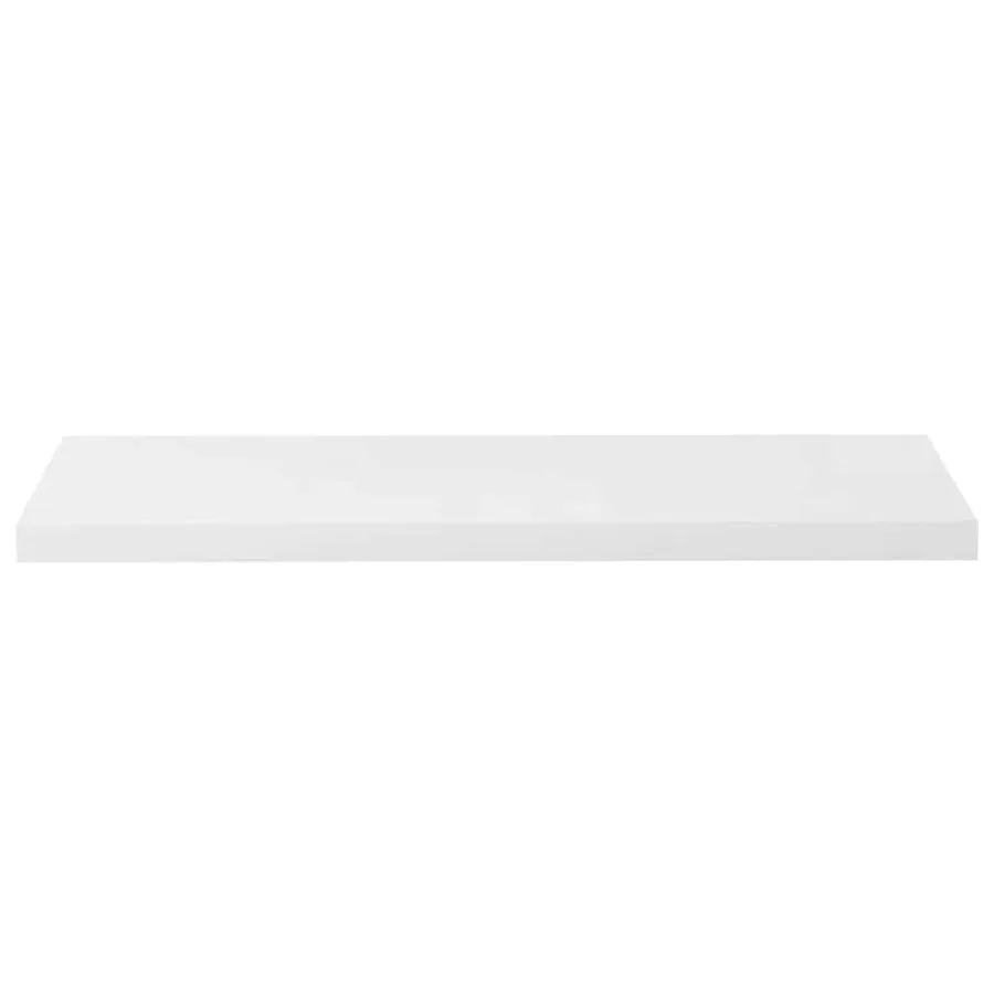 Étagère murale flottante 4 pcs Blanc brillant 90x23,5x3,8cm MDF - 6