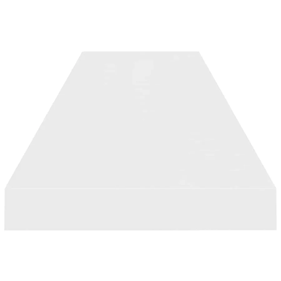 Étagère murale flottante 4 pcs Blanc brillant 90x23,5x3,8cm MDF - 8