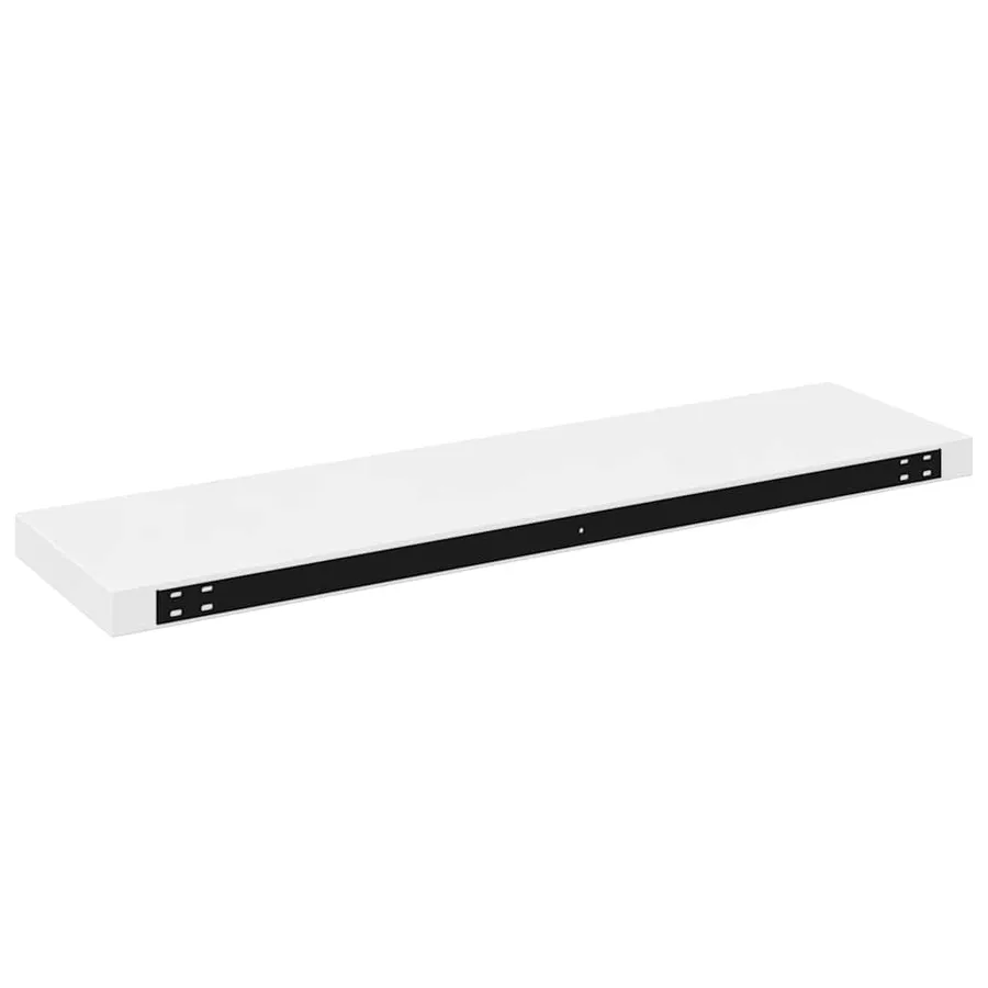Étagère murale flottante 4 pcs Blanc brillant 90x23,5x3,8cm MDF - 9