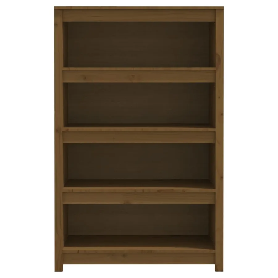 Bibliothèque Marron miel 80x35x126 cm Bois de pin massif - 5
