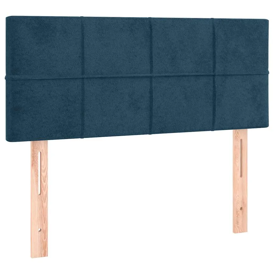 Tête de lit à LED Bleu foncé 90x5x78/88 cm Velours - 4