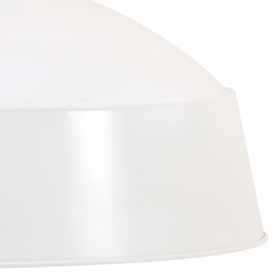 Lampe suspendue industrielle 58 cm Blanc E27 - 5