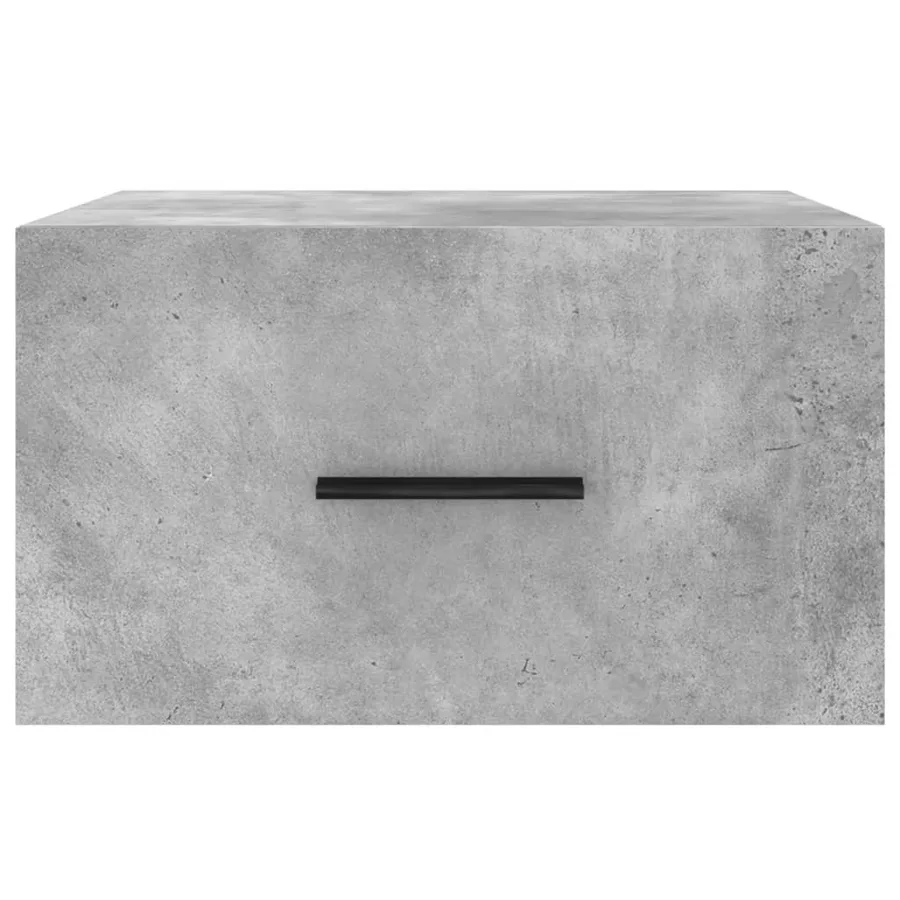 Table de chevet murale gris béton 35x35x20 cm - 5