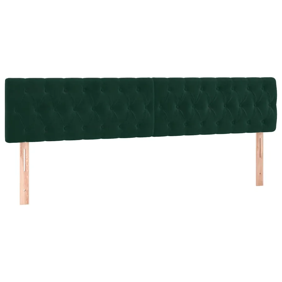 Sommier à lattes de lit et matelas Vert foncé 200x200cm Velours - 6