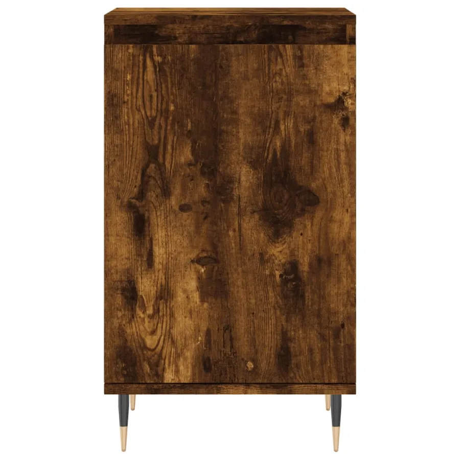 Buffet chêne fumé 40x35x70 cm bois d'ingénierie - 5