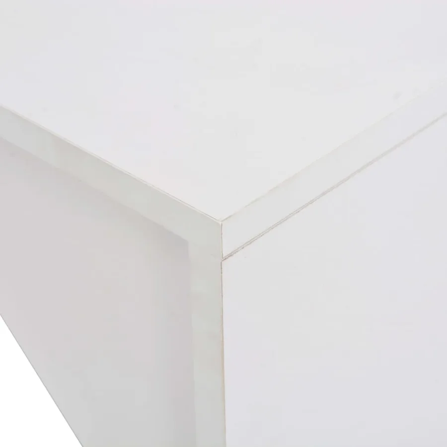 Table de bar avec armoire Blanc 115x59x200 cm - 4