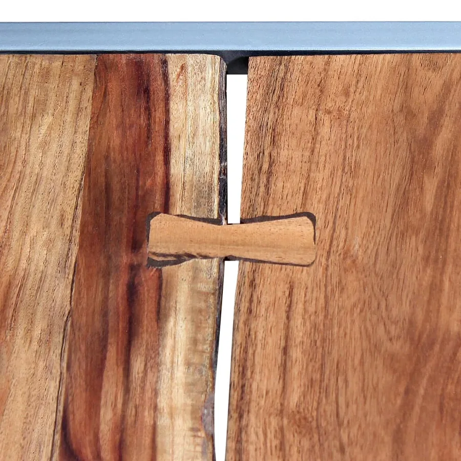 Ensemble de table basse 2 pièces Bois d'acacia massif - 6