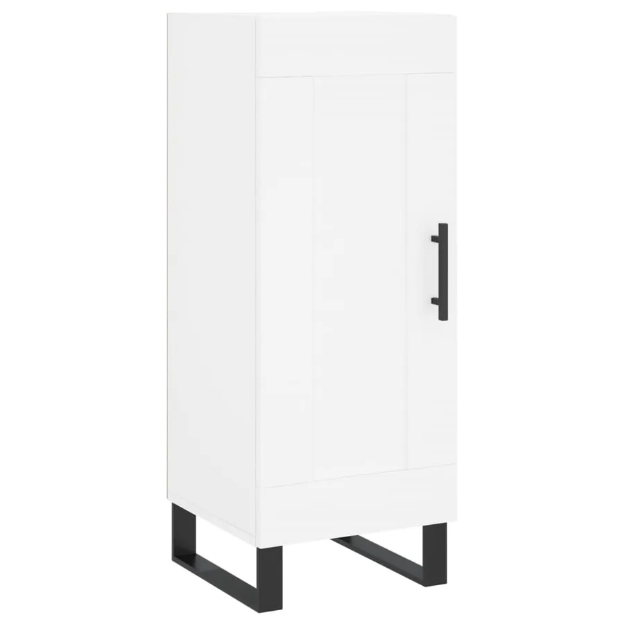 Buffet blanc 34,5x34x90 cm bois d'ingénierie - 2