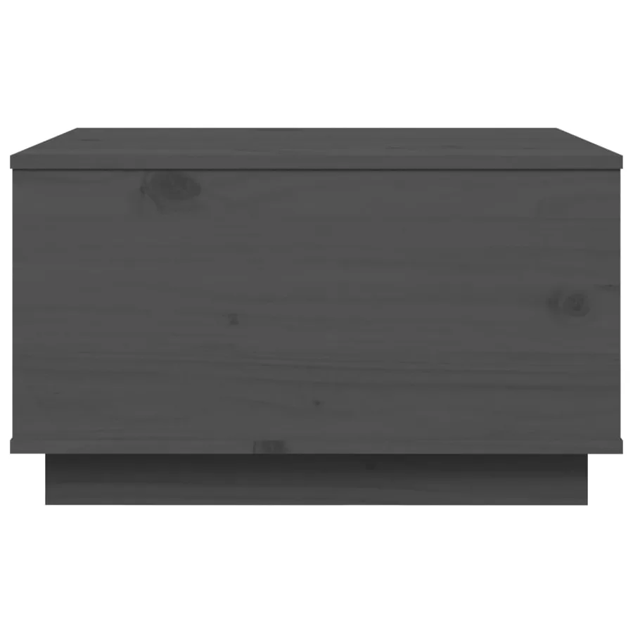 Table basse Gris 60x50x35 cm Bois massif de pin - 6