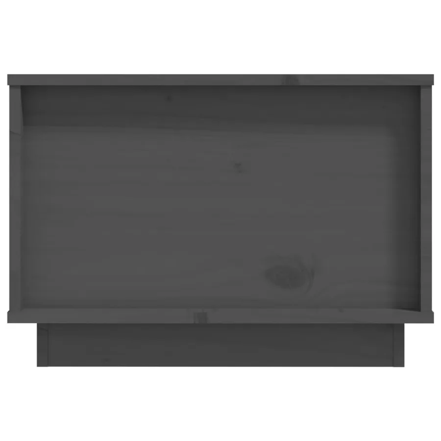 Table basse Gris 60x50x35 cm Bois massif de pin - 7