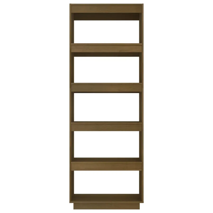 Bibliothèque/Séparateur de pièce Marron miel 60x35x167 cm Pin - 5