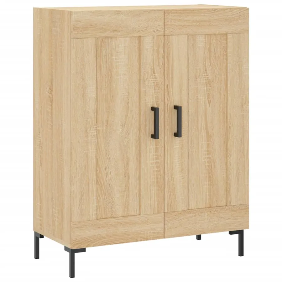 Buffet haut Chêne sonoma 69,5x34x180 cm Bois d'ingénierie - 7