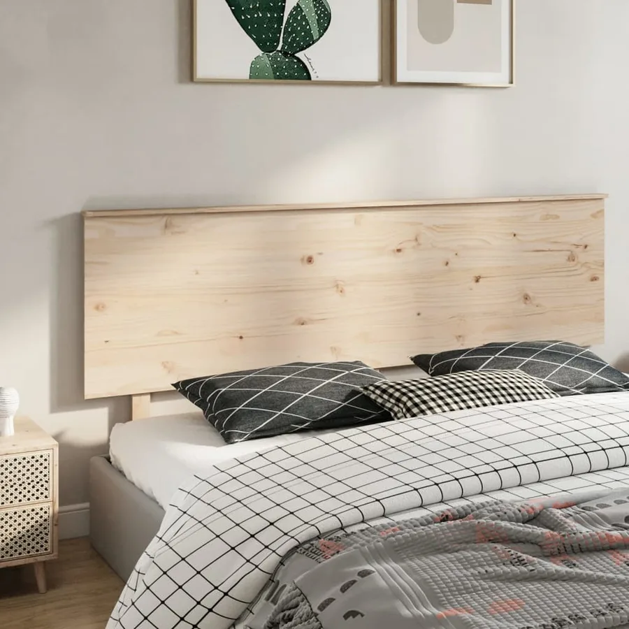 Tête de lit 204x6x82,5 cm Bois massif de pin - 4