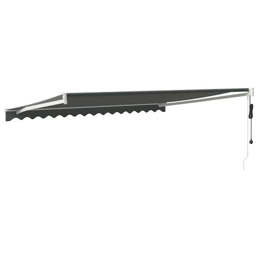 Auvent rétractable automatique anthracite 5x3 m - 5