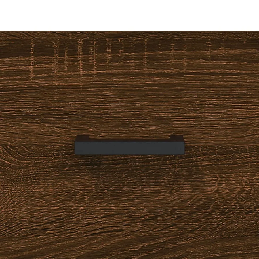Meuble TV chêne marron 102x36x50 cm bois d'ingénierie - 9